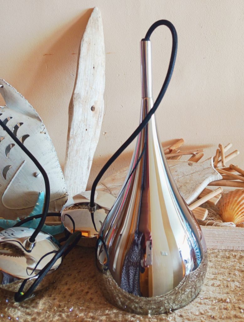 2 Hängelampen Chrom