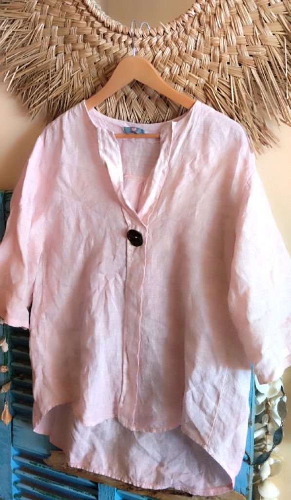Bluse aus 100 % Leinen