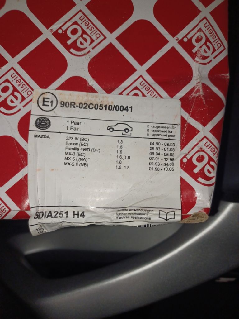 Bremsscheiben Mazda MX 5 Typ NB