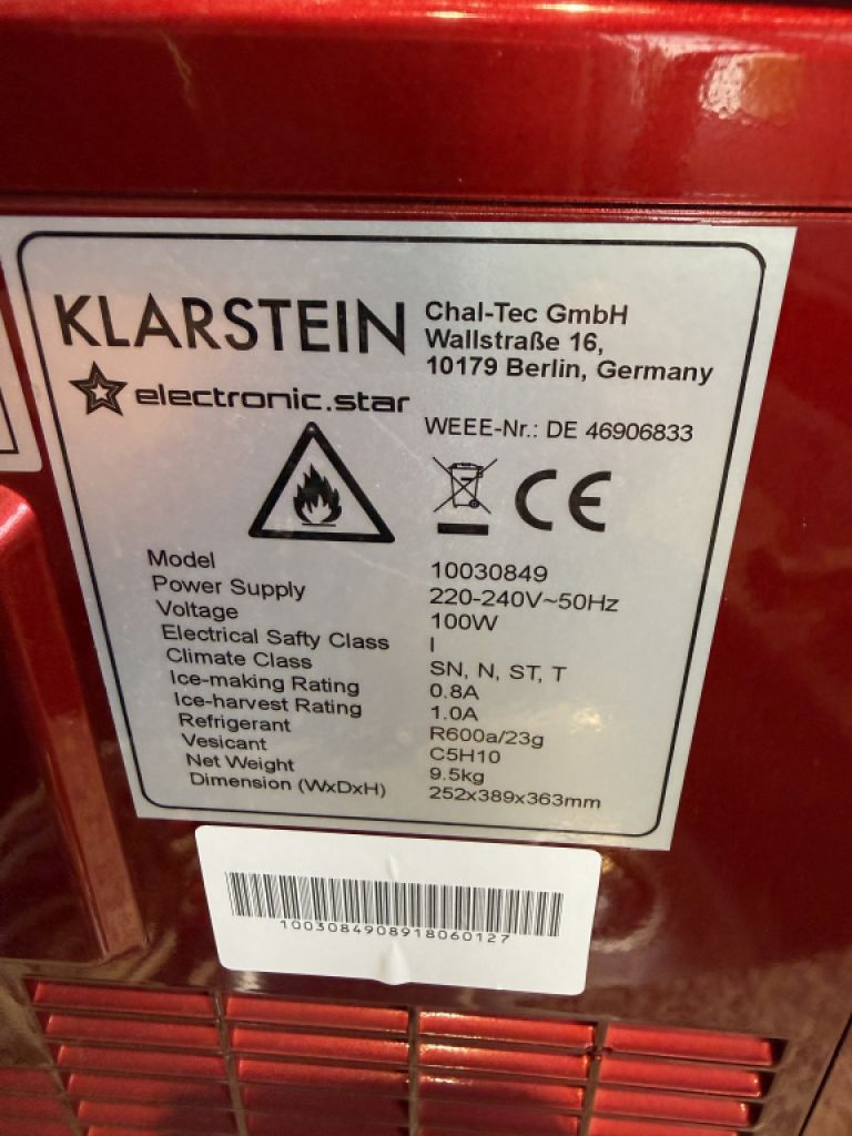 Eiswürfelmaschine Klarsein