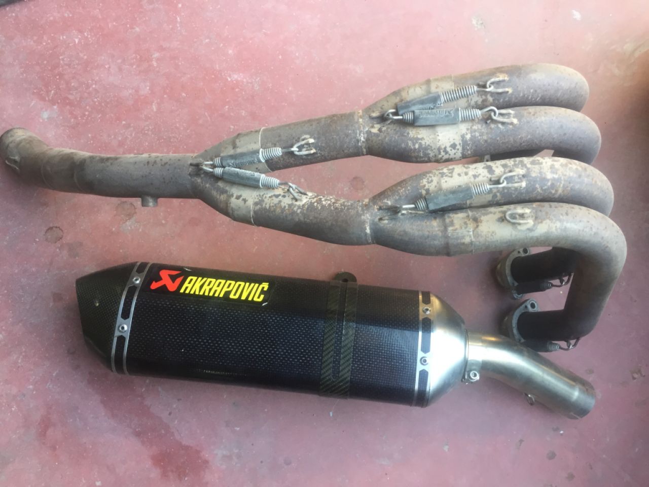 For Yamaha FZ8 Akrapovic Full Escape with Collectors and Frynojet Power Cetralite