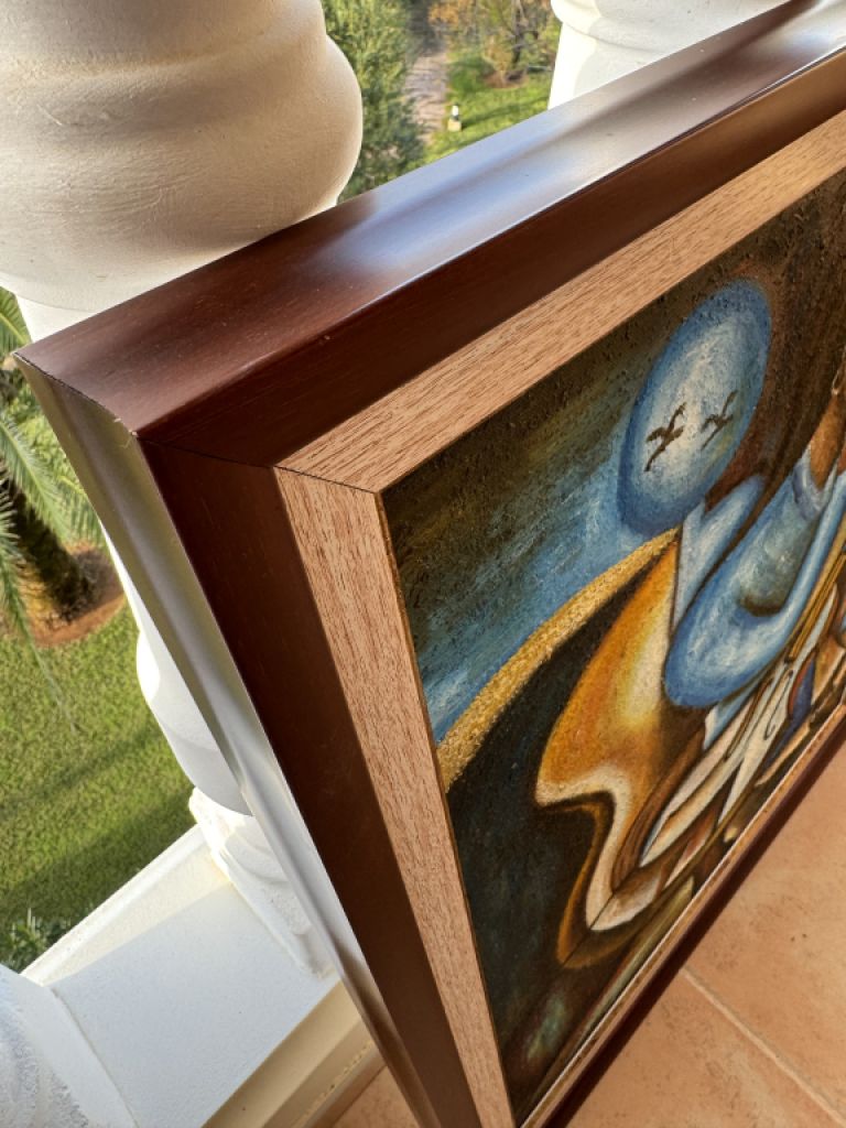 Large painting approx. approx. 74 x 62 cm Oil or Acrylic