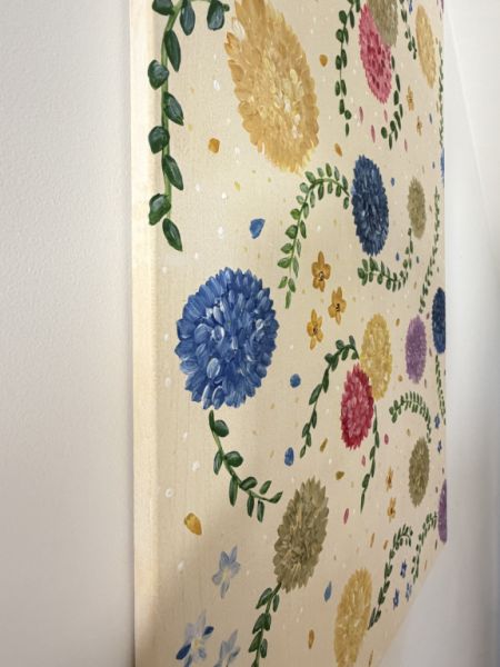 Handgemaltes Acrylbild Blumen – selbst gestaltet