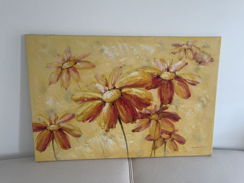 Handgemaltes Bild, Leinwand auf Holzrahmen