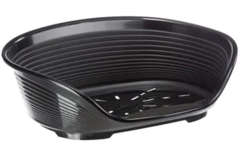 Hygienisches Hundebett, Hundeschale, Ferplast Korb Siesta Deluxe schwarz aus Italien, neuwertig