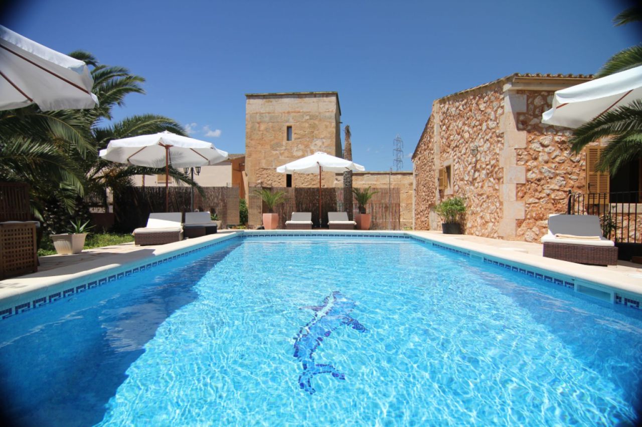 Langzeit/Überwintern Mallorca Pool Finca 2 Pers Ferienhaus Campos
