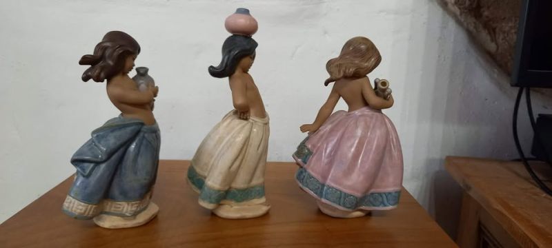 Lladro, Bauernmädchen, SET aus 3