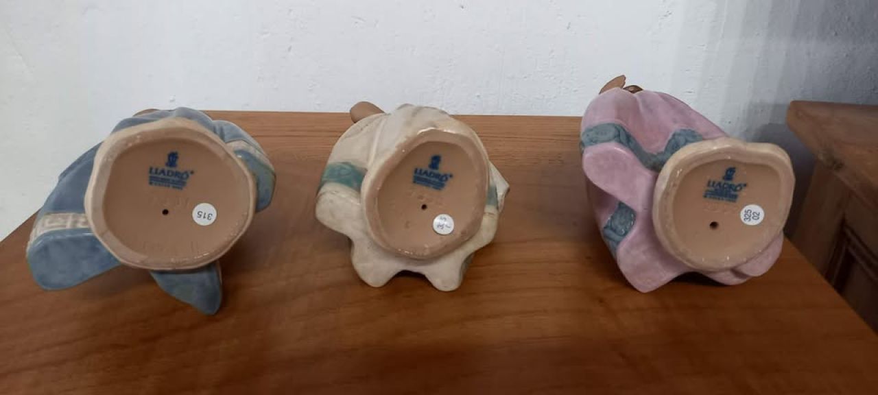 Lladro, Bauernmädchen, SET aus 3