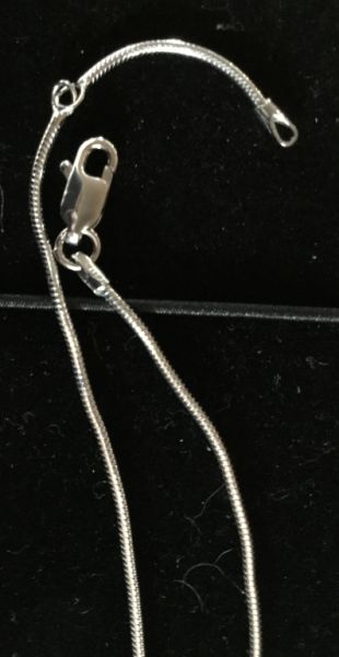 NEU! Edle Silberkette 925-er Sterling Silber, Anhänger mit Strass