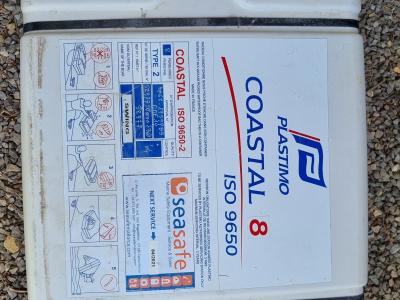 Rettungsinsel, Wartung war 4/21  erforderlich.Wartungsintervall abgelaufen.