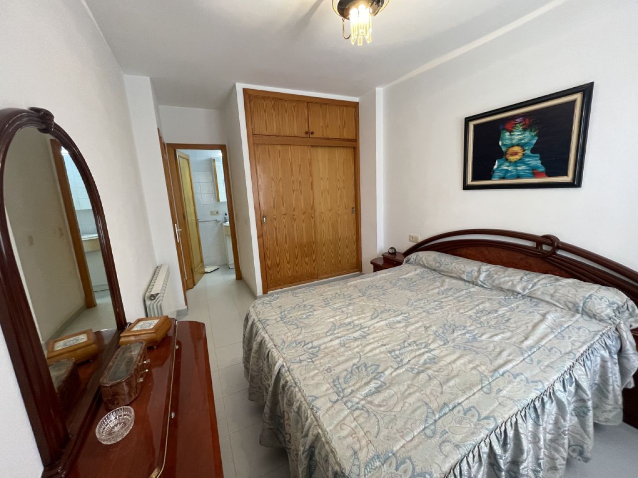 SAISON: Parterreapartment mit Pool und AC, Kamin in 1. Linie der Küste von Porto Colom -- AP 159 T