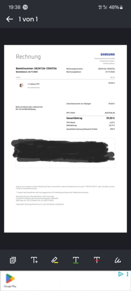 Smart Watch/Galaxy Fit 3 neu/ original verpackt