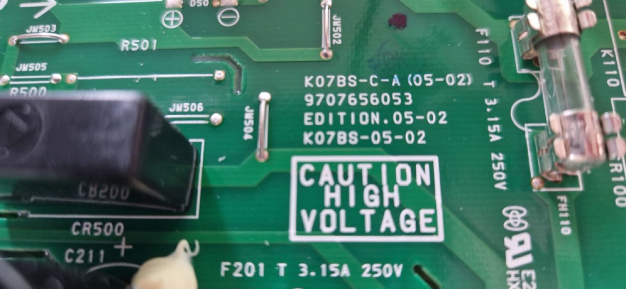 Tablero de control K07BS-C-A Fujitsu, General, Hiyasu y Fuji Electric