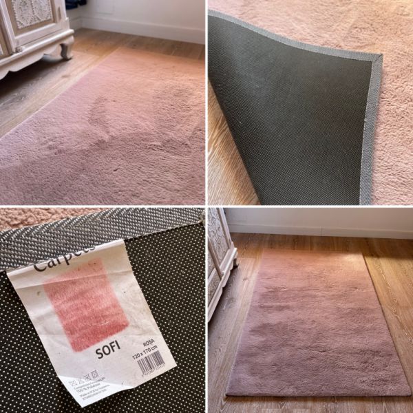 Teppich in altrosa, sehr guter Qualität in 120x170 cm