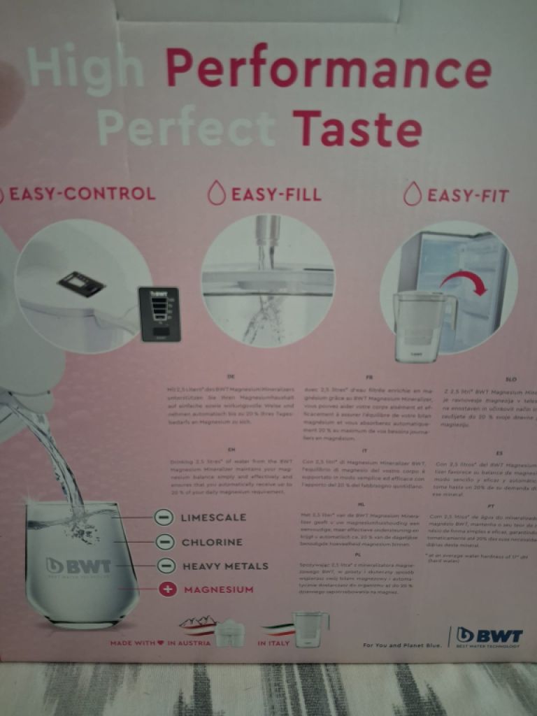 Wasserfilter weiß N E U, 2,6 Liter , Filter 1,4 Liter