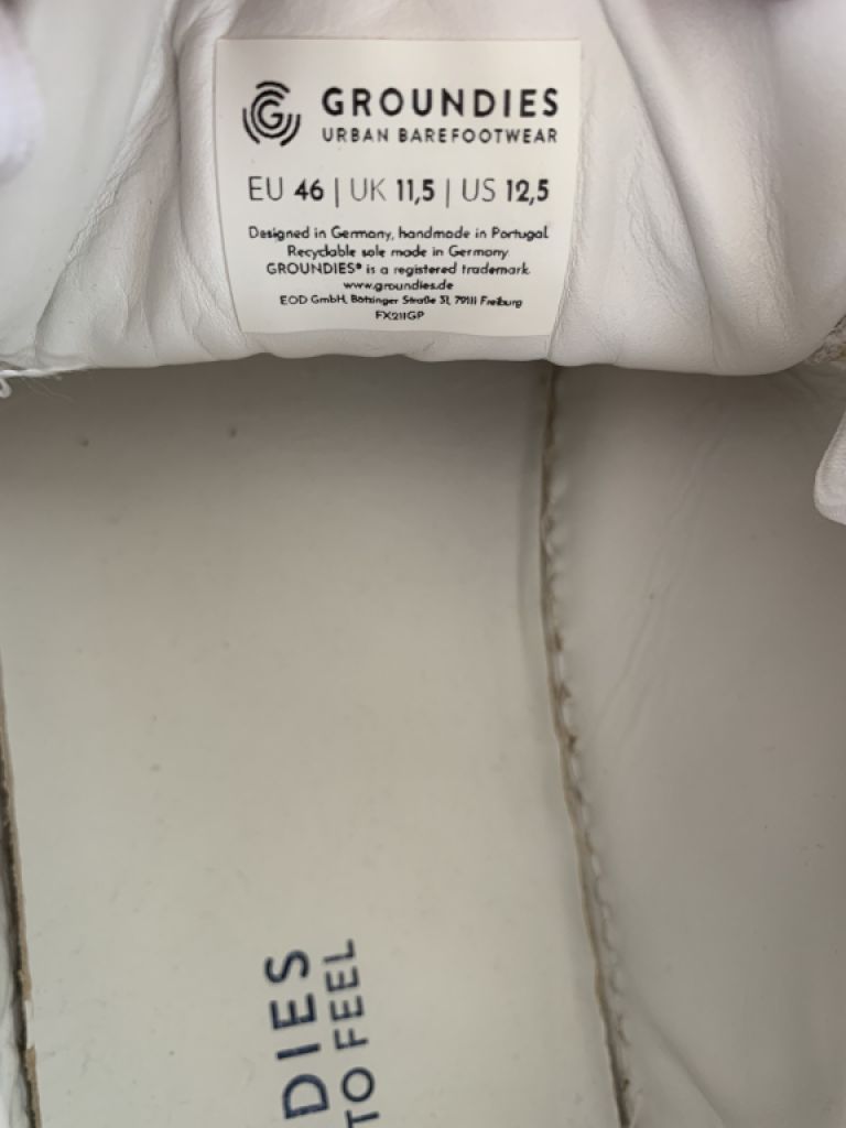 Weiße Ledersneaker Gr 46