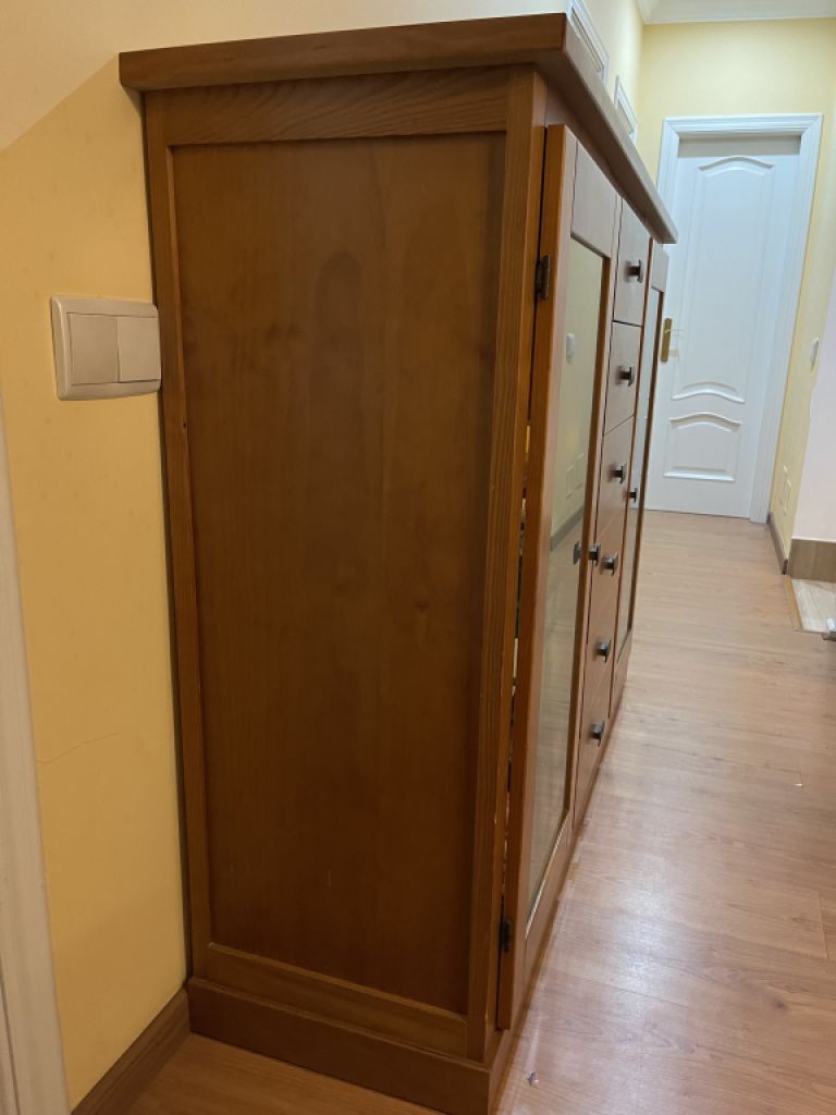 Wohnzimmer Möbel Set Massiv Holz TV-Board